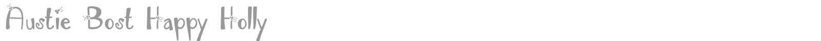 Austie Bost Happy Holly font preview